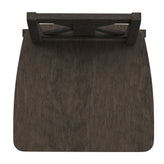 Gwendolyn Commercial Grade Solid Wood Modern Farmhouse Swivel Bar Height Barstool in Gray Wash Walnut