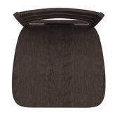 Liesel Commercial Grade Wooden Classic Ladderback Swivel Counter Height Barstool with Solid Wood Seat, Gray Wash Walnut