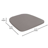 Carly Commercial Grade 30" High Green-Blue Metal Indoor-Outdoor Barstool with Back with Gray Poly Resin Wood Seat