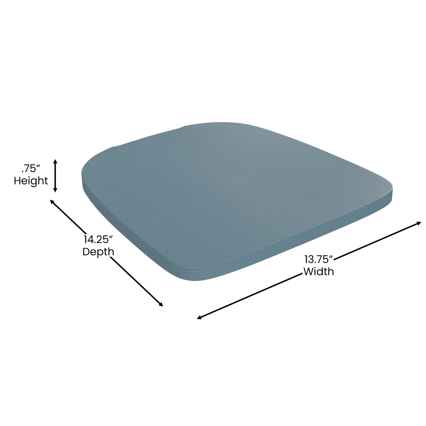 Carly Commercial Grade 30" High Kelly Blue-Teal Metal Indoor-Outdoor Barstool with Back with Teal-Blue Poly Resin Wood Seat