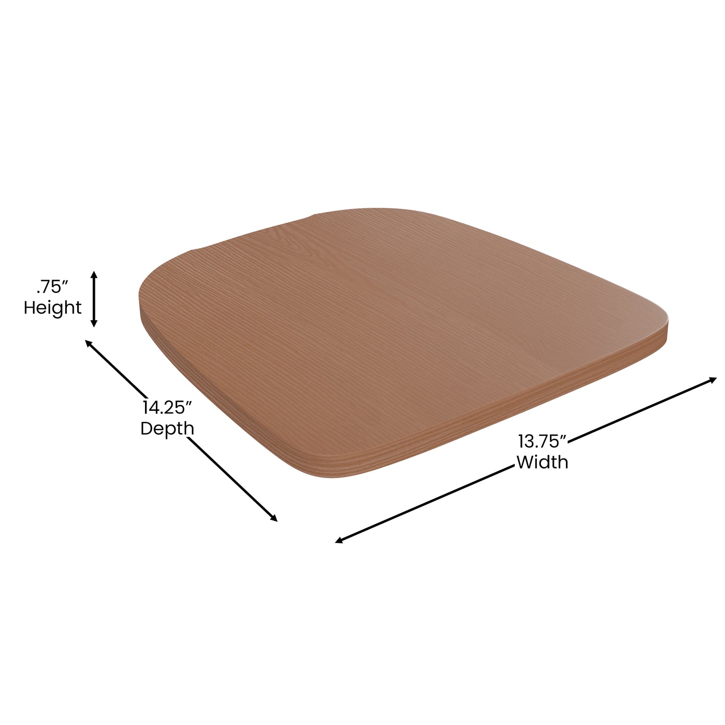 Carly Commercial Grade 30" High Orange Metal Indoor-Outdoor Barstool with Back with Teak Poly Resin Wood Seat