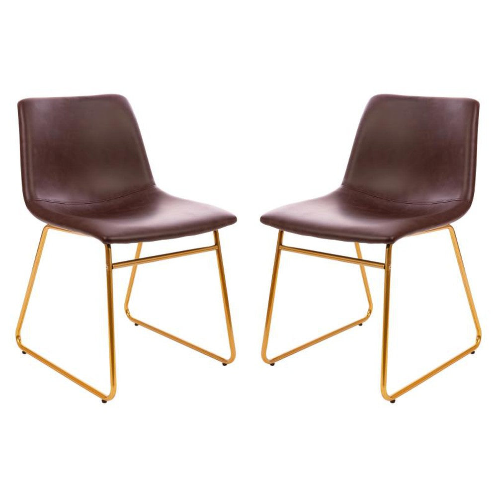 Reagan Commercial Grade LeatherSoft Side Chairs - Set of 2