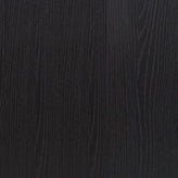 Wells Black 59 Inch Modern Kitchen and Dining Room Buffet Sideboard Storage Cabinet, Engineered Wood with 3 Tempered Glass Doors and 3 Drawers