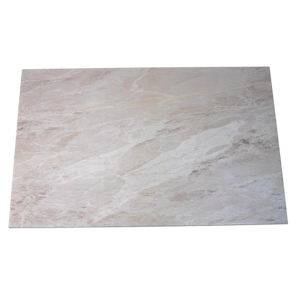 Emperador Light Pattern Powder Coated MDF Indoor Table Tops