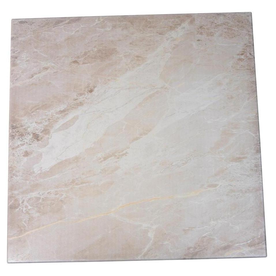 Emperador Light Pattern Powder Coated MDF Indoor Table Tops