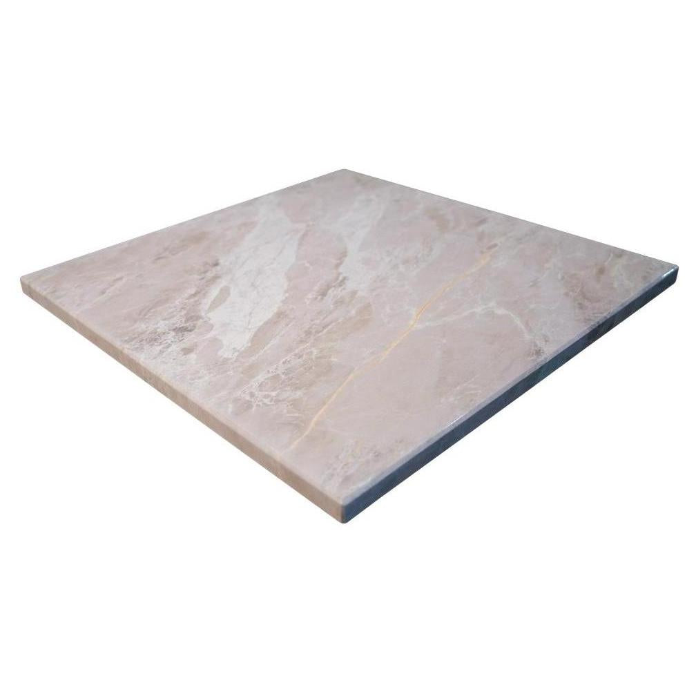 Emperador Light Pattern Powder Coated MDF Indoor Table Tops