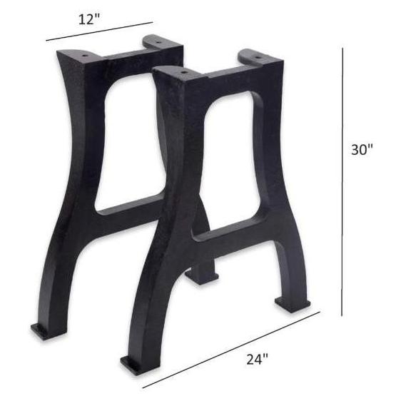 Cast Iron Table Legs - Set of 2