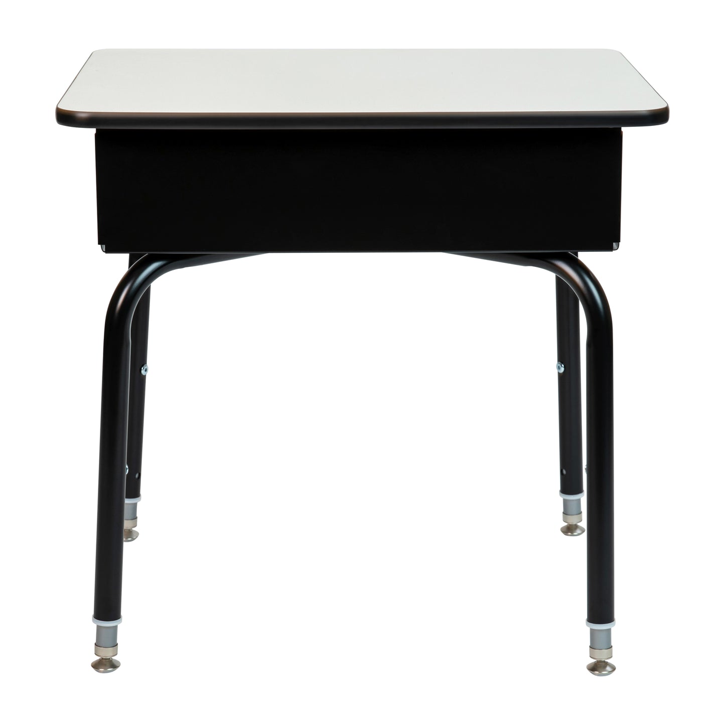 Billie Student Desk with Open Front Metal Book Box - Gray