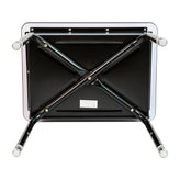 Billie Student Desk with Open Front Metal Book Box - Gray