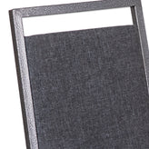 HERCULES Series Square Back Stacking Banquet Chair in Dark Gray Fabric with Silvervein Frame