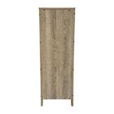 Dune Farmhouse Bathroom Storage Organizer with Two Removable Drawers and Open Display Shelf in Brown
