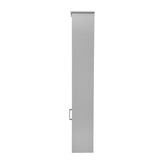 Vega Freestanding Linen Tower Storage Cabinet with Magnetic Close Door, In-Cabinet Adjustable Shelf, and 3 Upper Open Shelves in Gray
