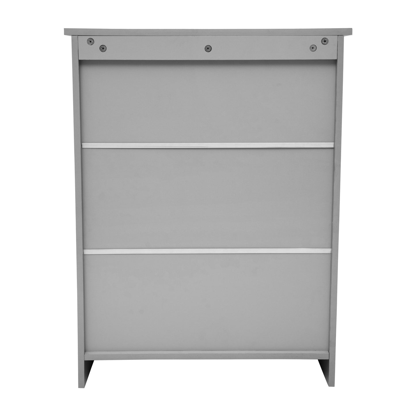 Vega Bathroom Storage Cabinet Organizer with Two Magnetic Closure Doors, In-Cabinet Adjustable Shelf, and Upper Open Shelf in Gray