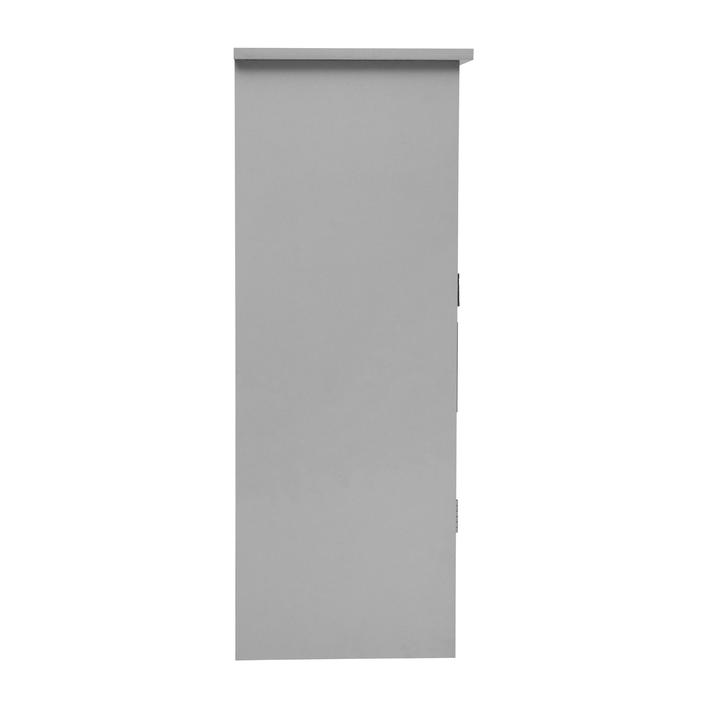 Vega Bathroom Storage Cabinet Organizer with Two Magnetic Closure Doors, In-Cabinet Adjustable Shelf, and Upper Open Shelf in Gray