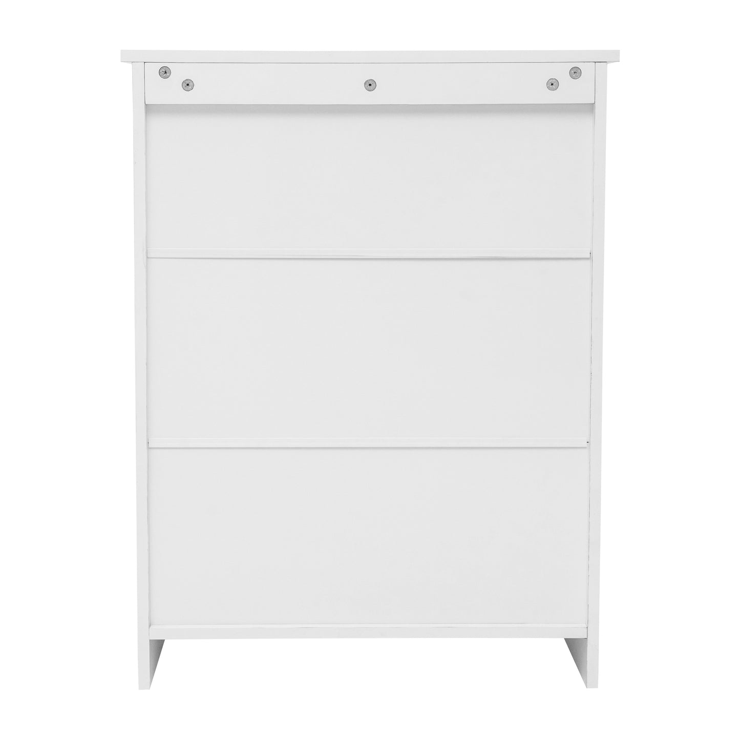 Vega Bathroom Storage Cabinet Organizer with Two Magnetic Closure Doors, In-Cabinet Adjustable Shelf, and Upper Open Shelf in White