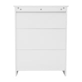Vega Bathroom Storage Cabinet Organizer with Two Magnetic Closure Doors, In-Cabinet Adjustable Shelf, and Upper Open Shelf in White
