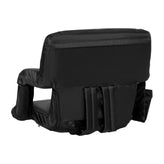 Malta Set of 2 Black Portable Lightweight Reclining Stadium Chairs with Armrests, Padded Back & Seat - Storage Pockets & Backpack Straps