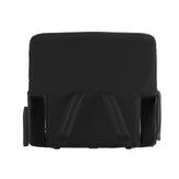 Malta Black Portable Heated Reclining Stadium Chair with Armrests, Heated Padded Back & Heated Seat with Dual Storage Pockets and Backpack Straps