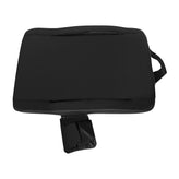 Malta Extra Wide Black Lightweight Reclining Stadium Chair with Armrests, Padded Back & Seat with Dual Storage Pockets and Backpack Straps