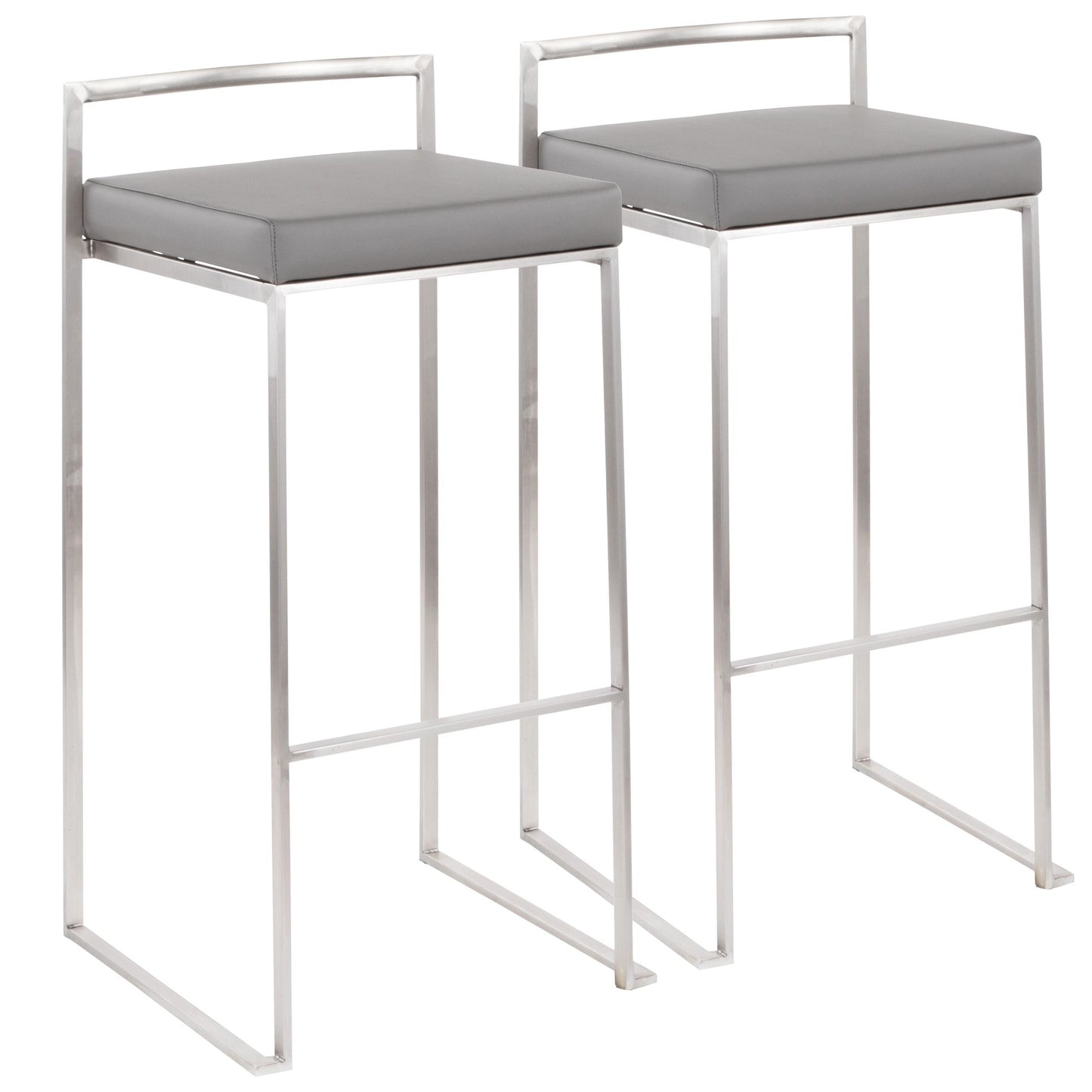Fuji Stacker 30" Fixed-Height Barstool - Set of 2