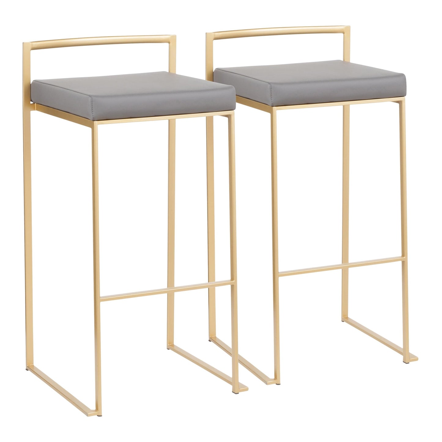 Fuji Stacker 30" Fixed-Height Barstool - Set of 2