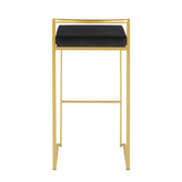 Fuji Stacker 30" Fixed-Height Barstool - Set of 2