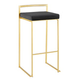 Fuji Stacker 30" Fixed-Height Barstool - Set of 2