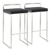 Fuji Stacker 30" Fixed-Height Barstool - Set of 2