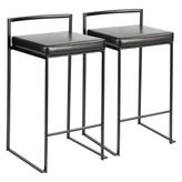 Fuji Stacker 26" Fixed-Height Counter Stool - Set of 2