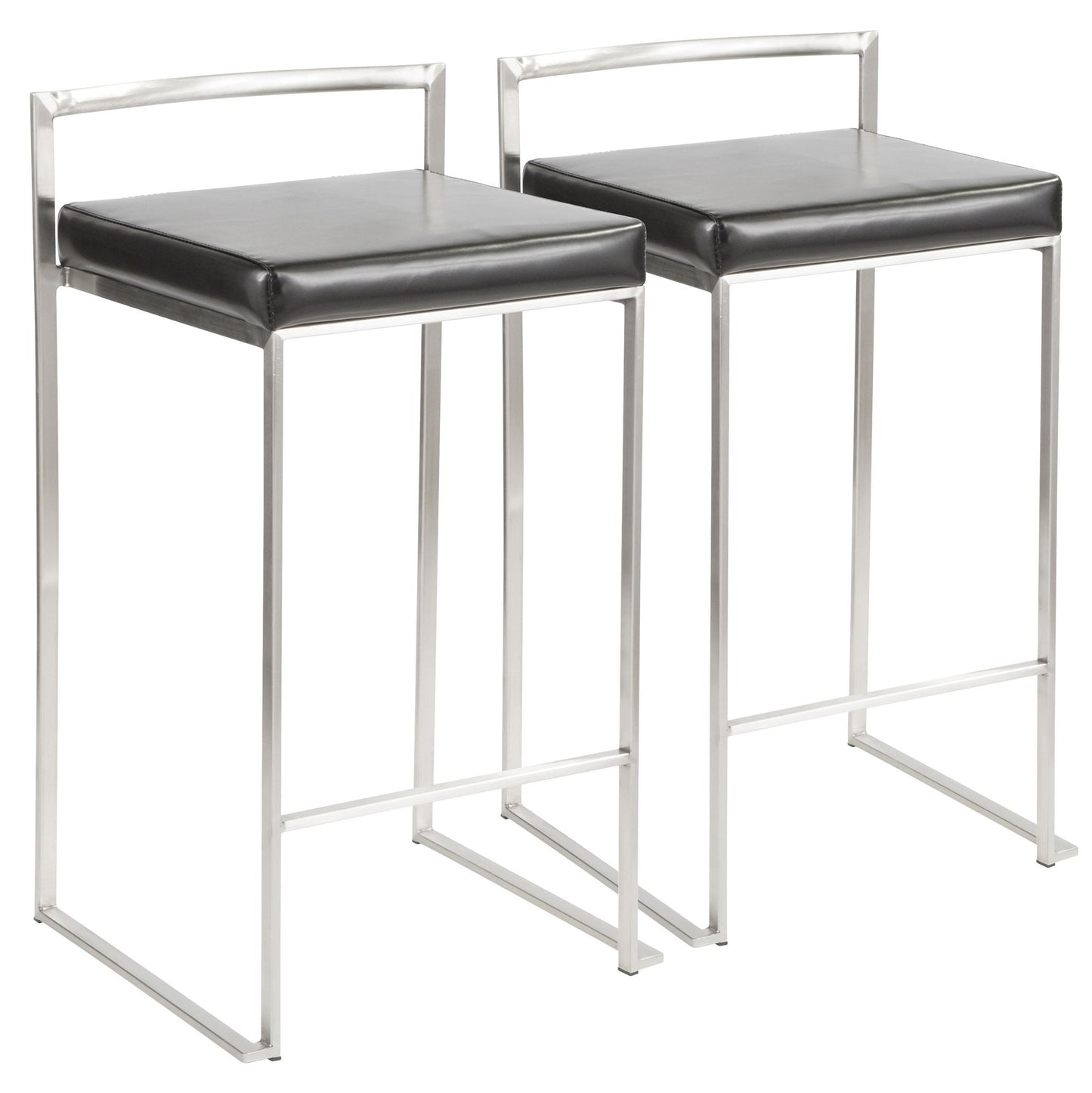 Fuji Stacker 26" Fixed-Height Counter Stool - Set of 2