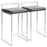 Fuji Stacker 26" Fixed-Height Counter Stool - Set of 2