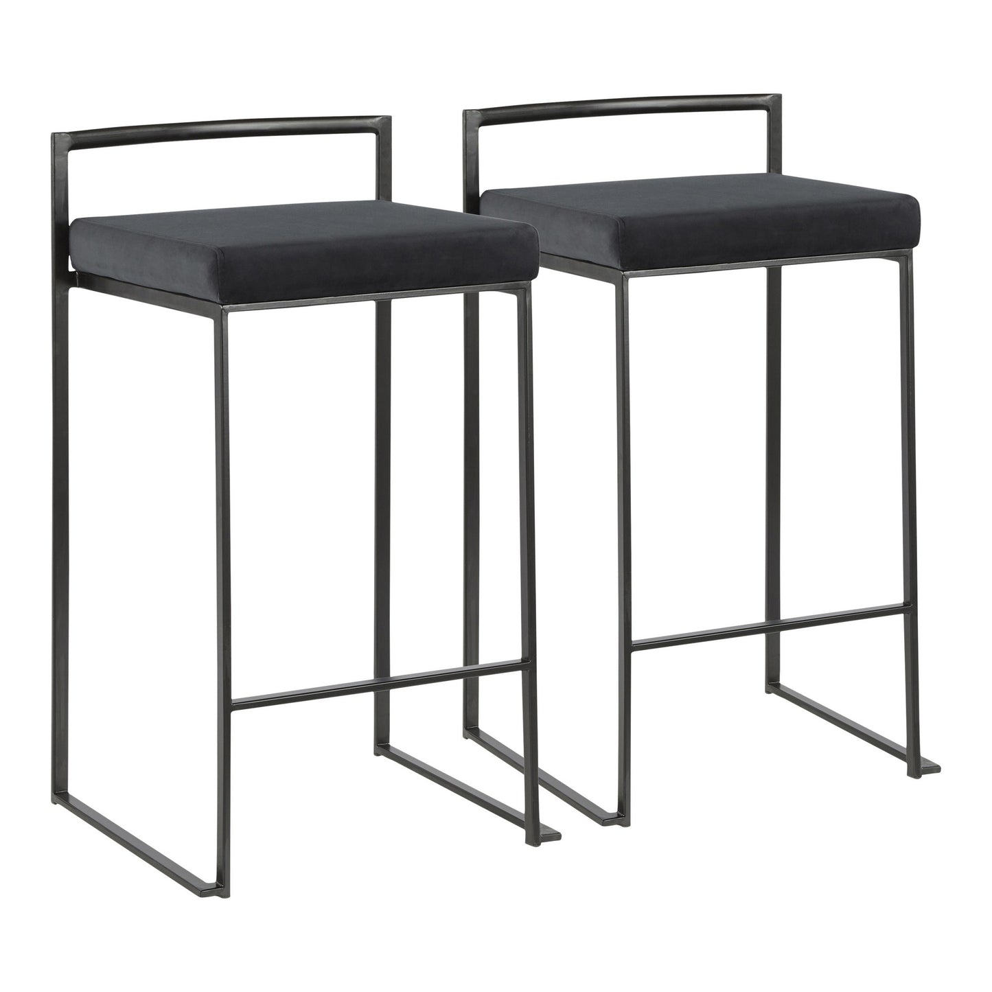 Fuji Stacker 26" Fixed-Height Counter Stool - Set of 2