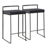 Fuji Stacker 26" Fixed-Height Counter Stool - Set of 2