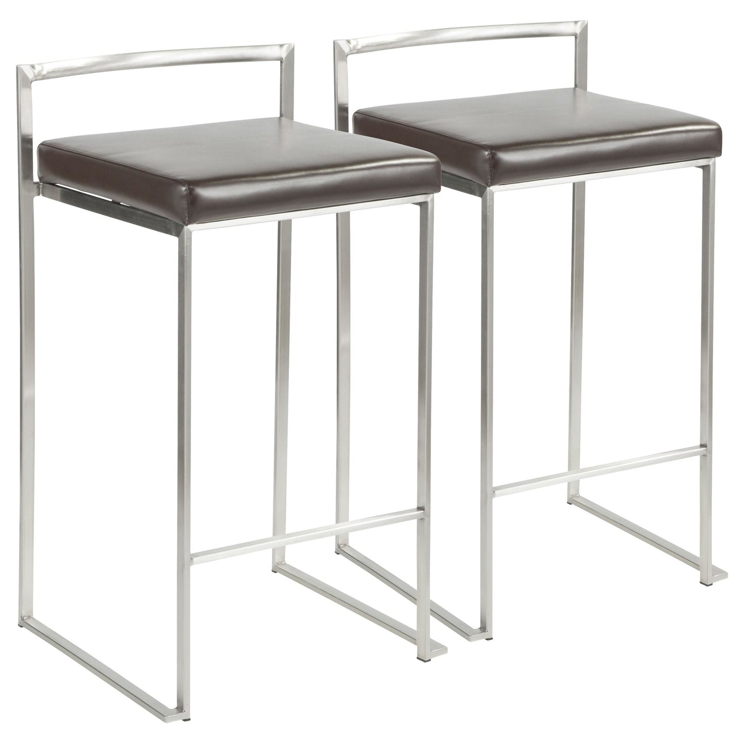 Fuji Stacker 26" Fixed-Height Counter Stool - Set of 2