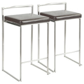 Fuji Stacker 26" Fixed-Height Counter Stool - Set of 2