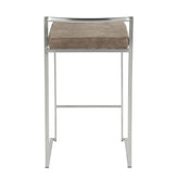 Fuji Stacker 26" Fixed-Height Counter Stool - Set of 2
