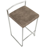 Fuji Stacker 26" Fixed-Height Counter Stool - Set of 2
