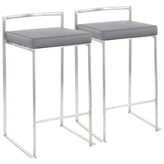 Fuji Stacker 26" Fixed-Height Counter Stool - Set of 2