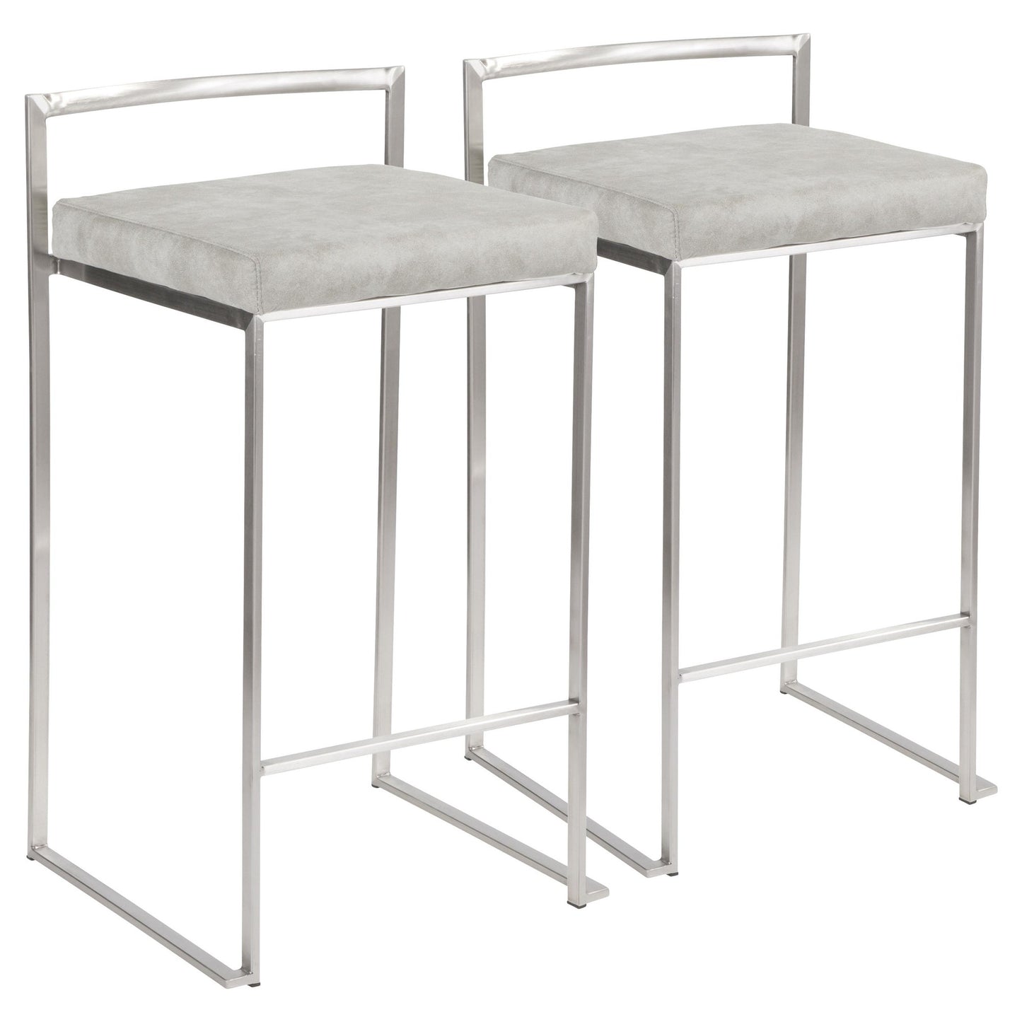 Fuji Stacker 26" Fixed-Height Counter Stool - Set of 2