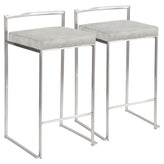 Fuji Stacker 26" Fixed-Height Counter Stool - Set of 2