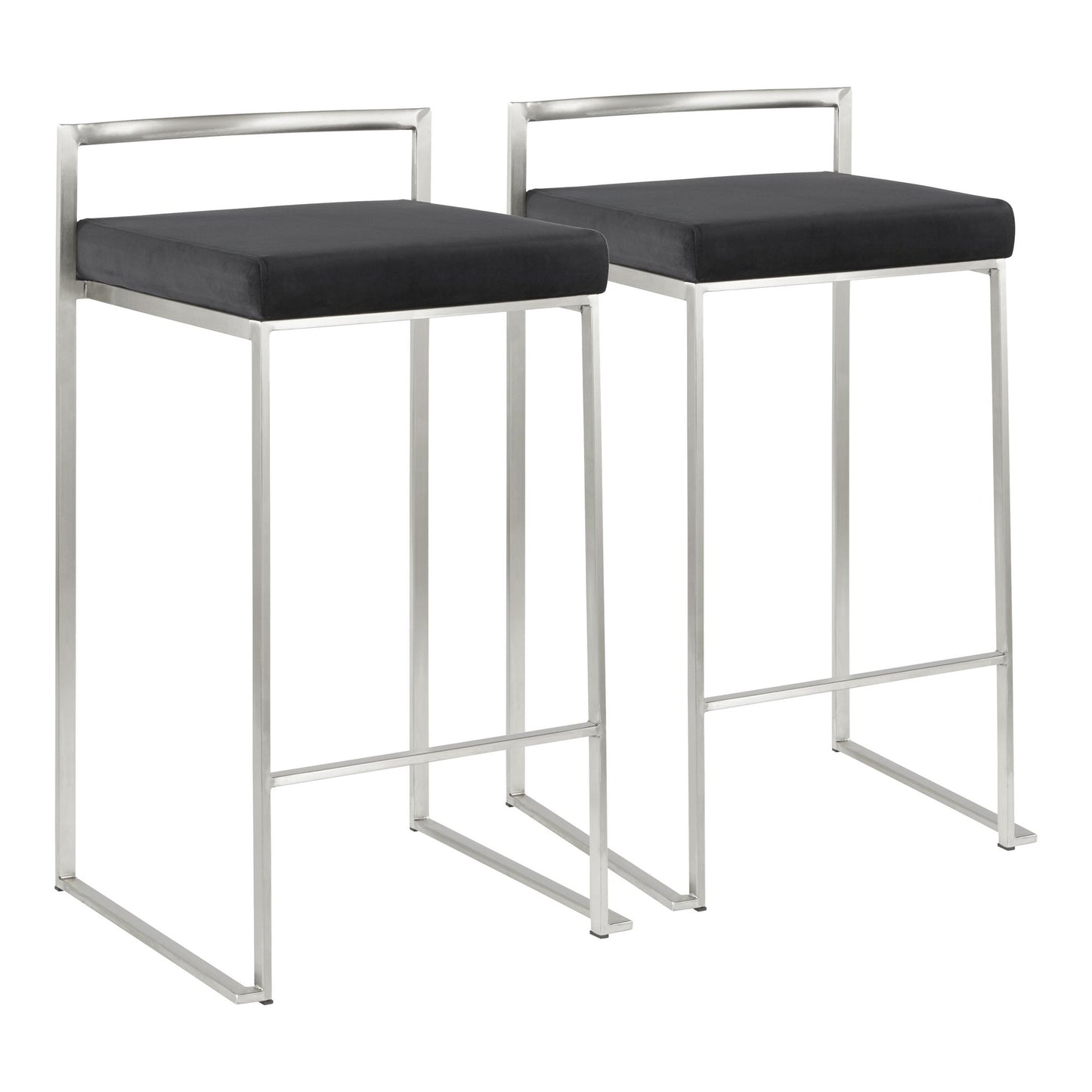 Fuji Stacker 26" Fixed-Height Counter Stool - Set of 2