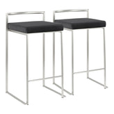 Fuji Stacker 26" Fixed-Height Counter Stool - Set of 2