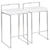 Fuji Stacker 26" Fixed-Height Counter Stool - Set of 2