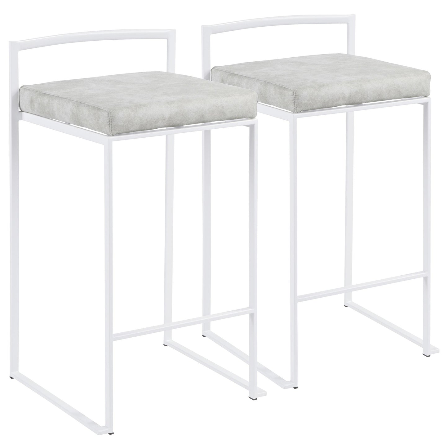 Fuji Stacker 26" Fixed-Height Counter Stool - Set of 2