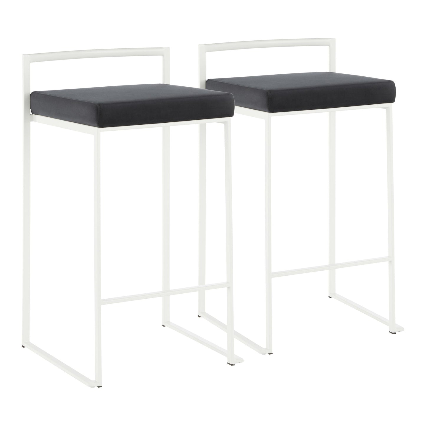 Fuji Stacker 26" Fixed-Height Counter Stool - Set of 2