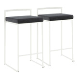 Fuji Stacker 26" Fixed-Height Counter Stool - Set of 2