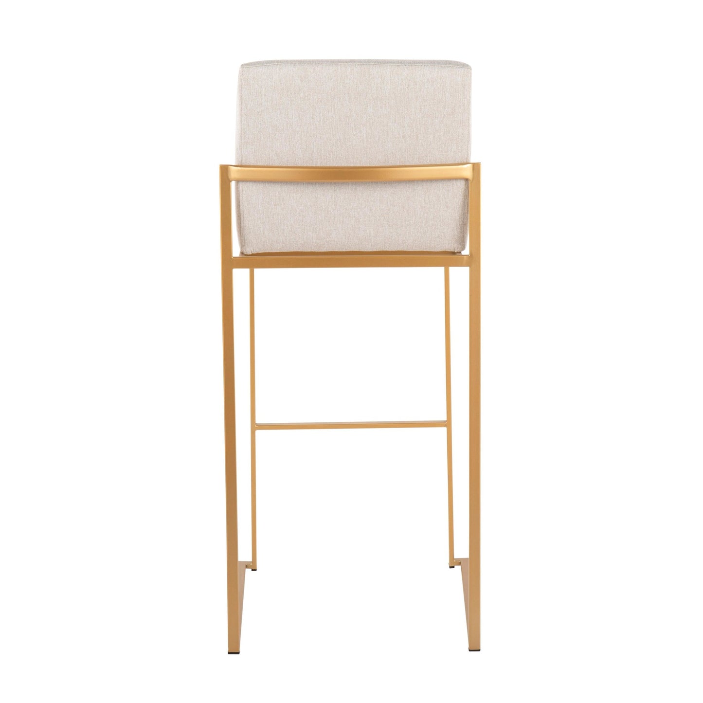 Fuji High Back 30" Fixed-Height Barstool - Set of 2