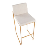 Fuji High Back 30" Fixed-Height Barstool - Set of 2