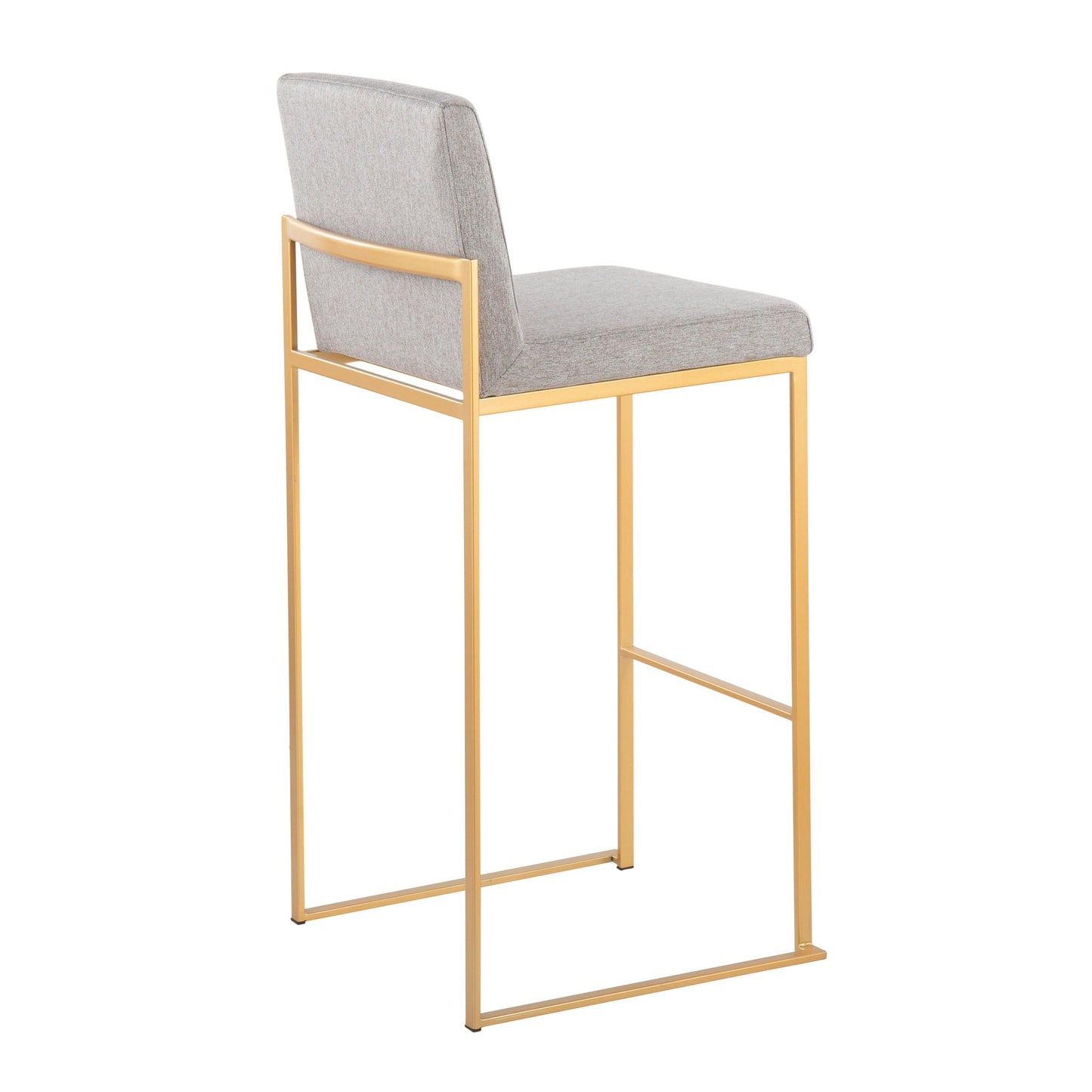 Fuji High Back 30" Fixed-Height Barstool - Set of 2