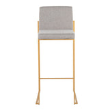 Fuji High Back 30" Fixed-Height Barstool - Set of 2